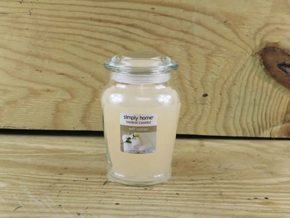 New Yankee Candle Simply Home Soft Cotton 1 Wick